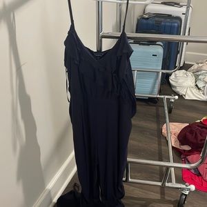 Navy Express Capri Jumpsuit
